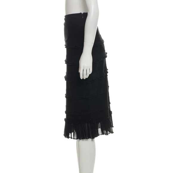 FUZZI Mid-length Ruffle Skirt - LARGE - Picture 3 of 3